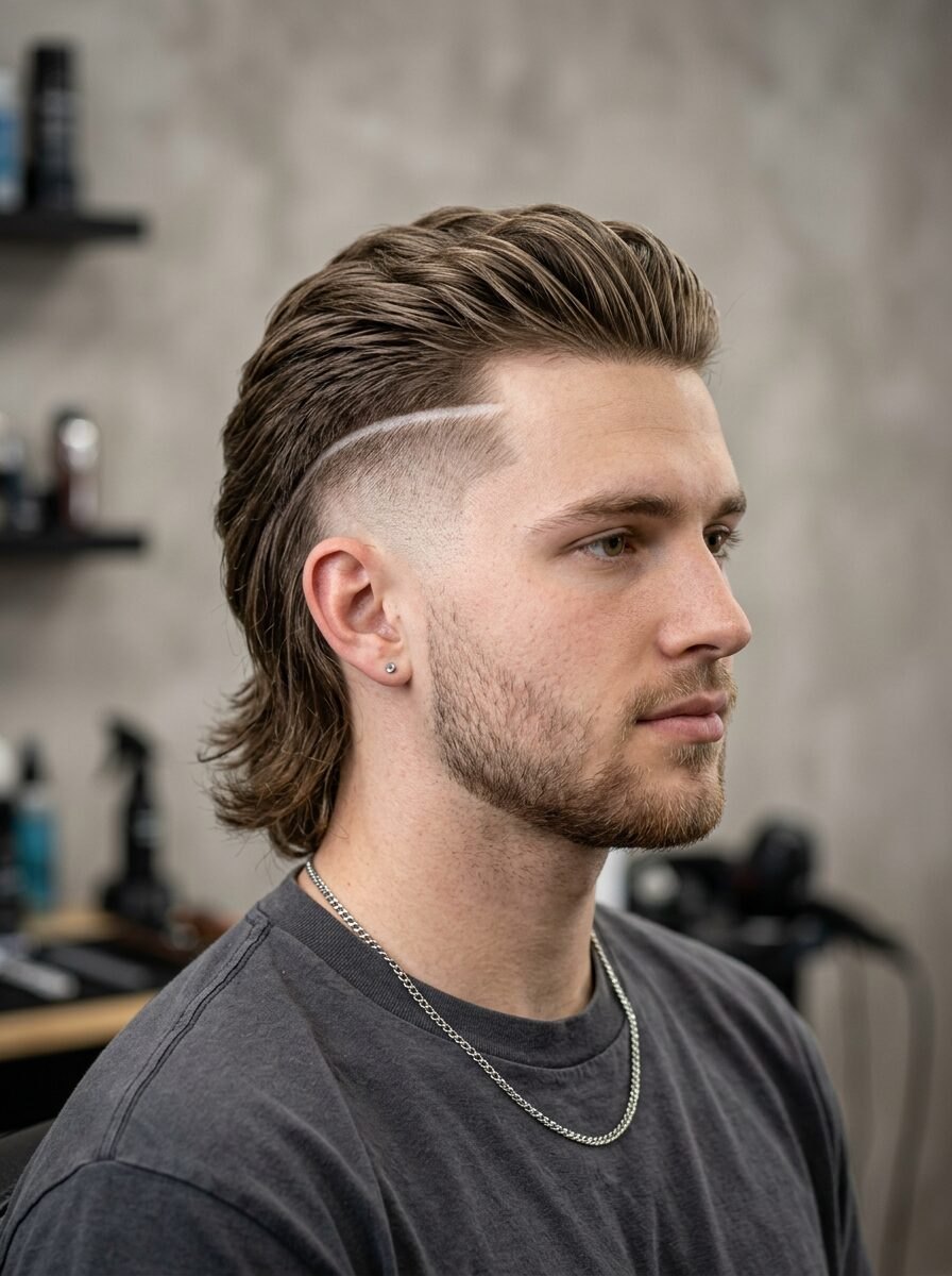 Burst fade mullet reference